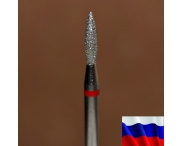 Алмазная фреза "ПЛАМЯ" (красная), d=1,8 мм