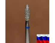 Алмазная фреза "ПЛАМЯ" (синяя), d=2,7 мм