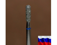 Алмазная фреза "ЦИЛИНДР закругленный" (синяя), d=2,5 мм
