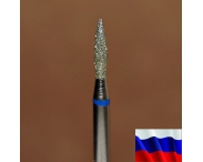 Алмазная фреза "ПЛАМЯ" (синяя), d=1,8 мм